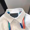 Colorful Ribbon Shirts for Women Long Sleeved Single Breasted Lapel Women's Blouses Vintage Loose Ladies‘ Pocket Tops