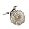 Elegant Pearl Bow Lace Hair Clip Claw - White Temperament Style