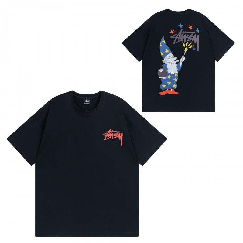 Camiseta de Algodón Streetwear para Hombre y Mujer Corte Holgado Manga Corta Camiseta Gráfica Casual Unisex Cuello Redondo