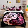 "Dragon Cherry Blossom Decor Set" Soft Skin-Friendly Bedding Set Includes 1 Duvet Cover And 2 Pillowcase, Gift