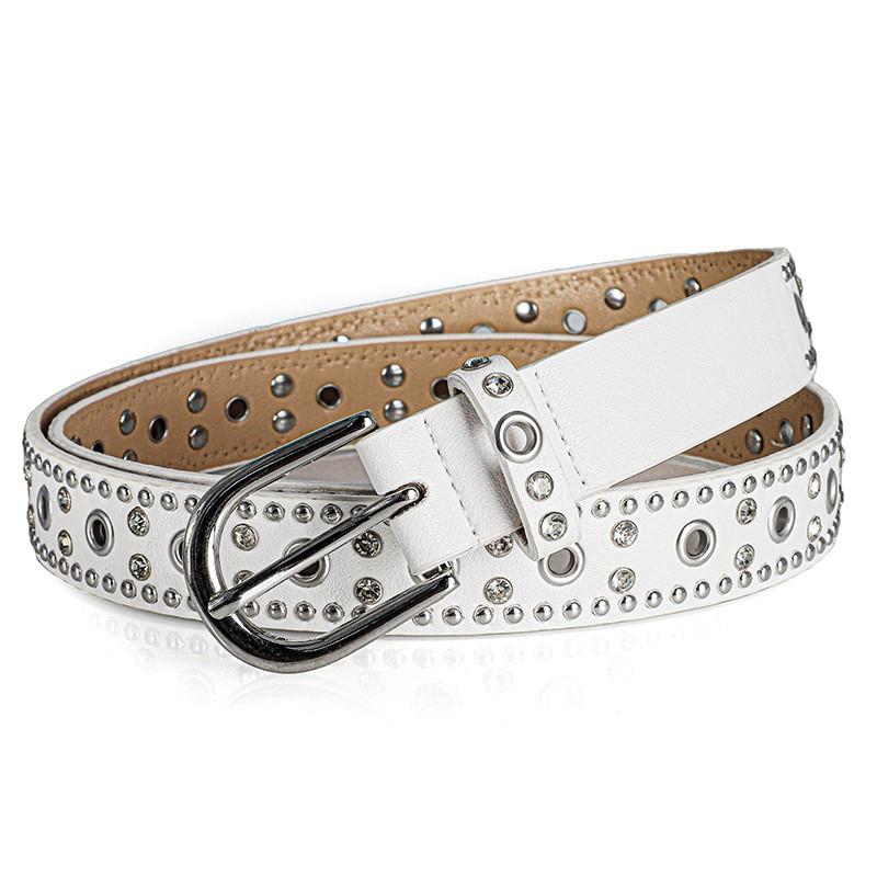 Trend Rivet Belt Heavy Metal Belt Men Women Punk Nightclub Rock Style Jeans Waist Belt Y2K Belt Fashion Decoration Women's Belts