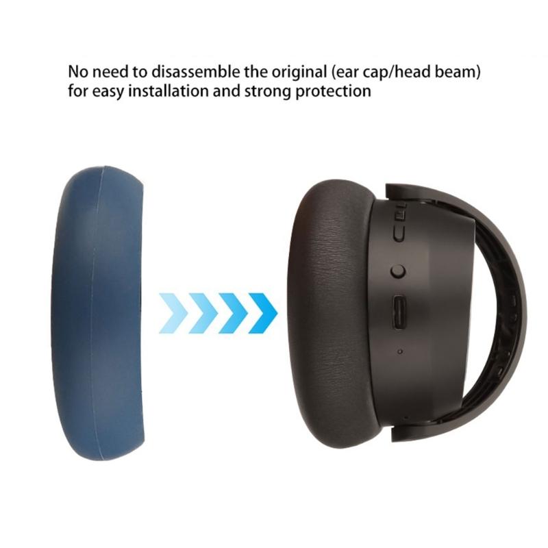 Silicone Earpads Ear Pads Head Beam Cover Ear Cushions Cover Earmuffs for ACCENTUM PLUS Gaming Headsets