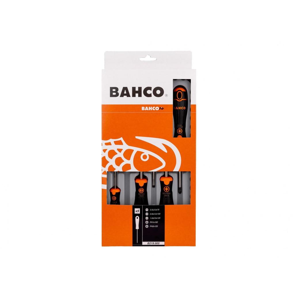 Bahco B219.005 Bahcofit Screwdriver Set, 5 Piece