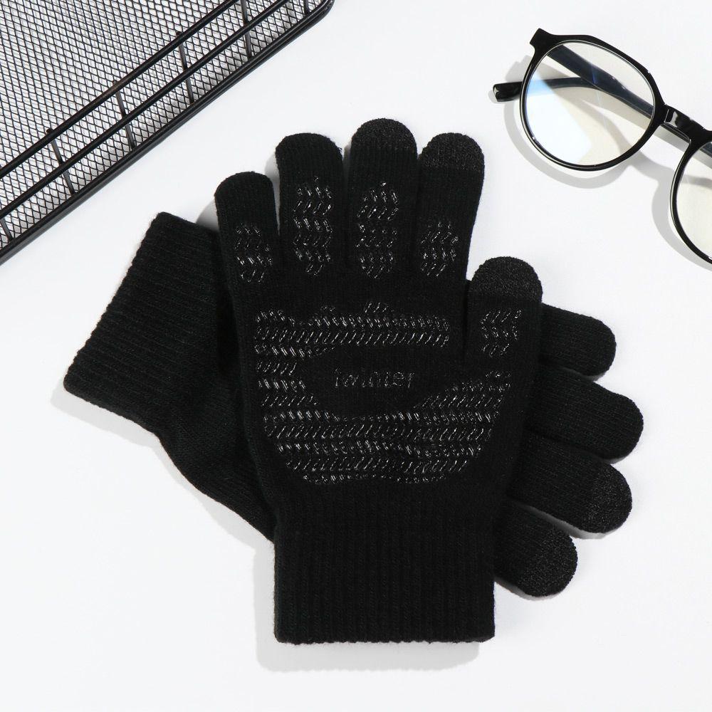 Outdoor Sport Sport Cycling Gloves Full Finger Mittens Knitted Wool Mitts Touch Screen Gloves