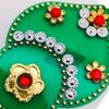 RSINC Acrylic Decorative Diwali Rearrangeable Rangoli for Floor, Wall, Table Rangoli7 Pieces Re-Useable Kundan Baby Rangoli Acrylic Baby Rangoli