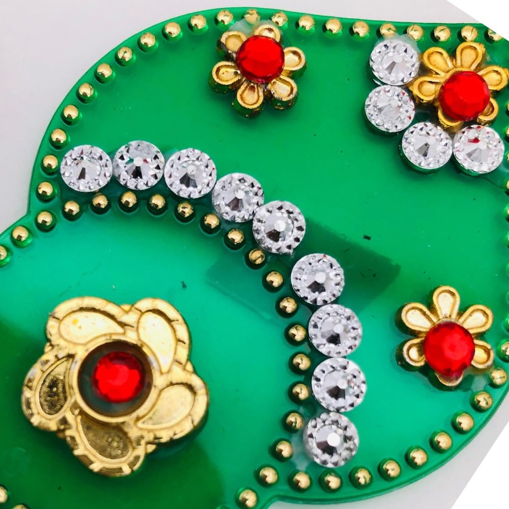 RSINC Acrylic Decorative Diwali Rearrangeable Rangoli for Floor, Wall, Table Rangoli7 Pieces Re-Useable Kundan Baby Rangoli Acrylic Baby Rangoli