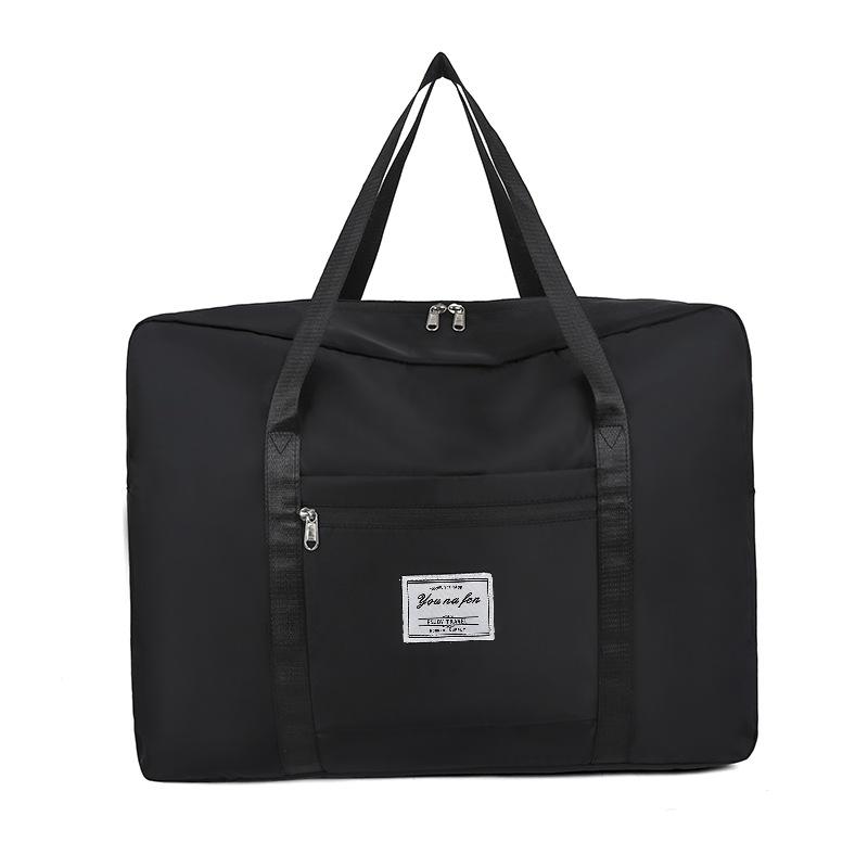 

Велика вологозахищена дорожня сумка, кріпиться до валізи на колесах, ручна поклажа, тканина Оксфорд, для зберігання одягу Large чорний