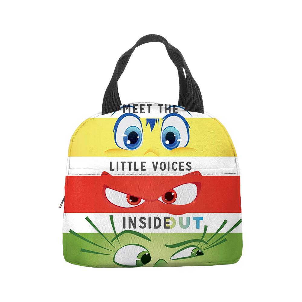 Mind Secret Service 2Inside Out 2 Plush Insulated Lunch Box Bag Portable Foil Ice Bag Picnic Bag