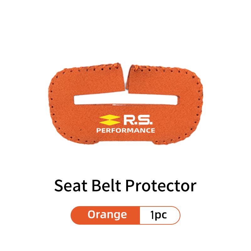 IRHQ6 Car Seat Belt Buckle Clip Suede Wear Resistant Protector Cover For Renault Clio Arkana Captur Twingo Talisman RS Logan Duster