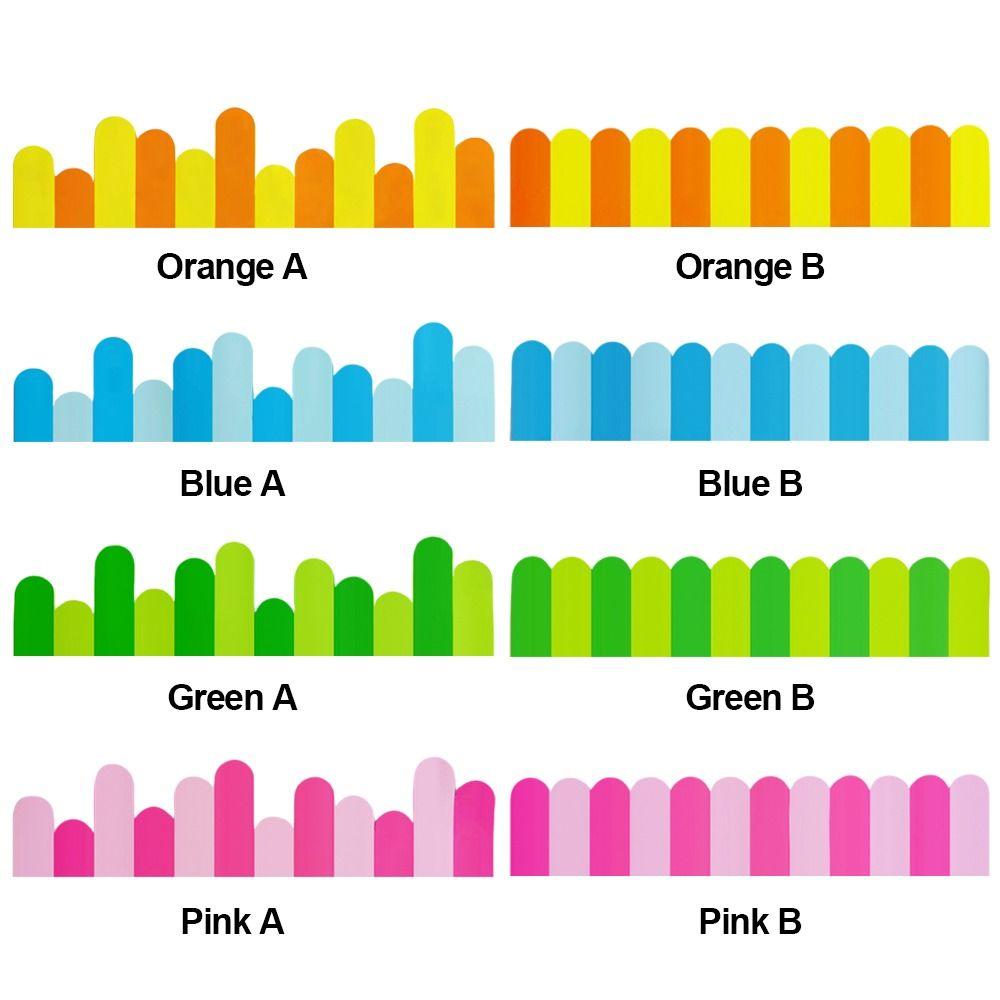 2pcs/set Long Fence Craft Classroom Wall Stickers Blackboard Posters  Primary School Class