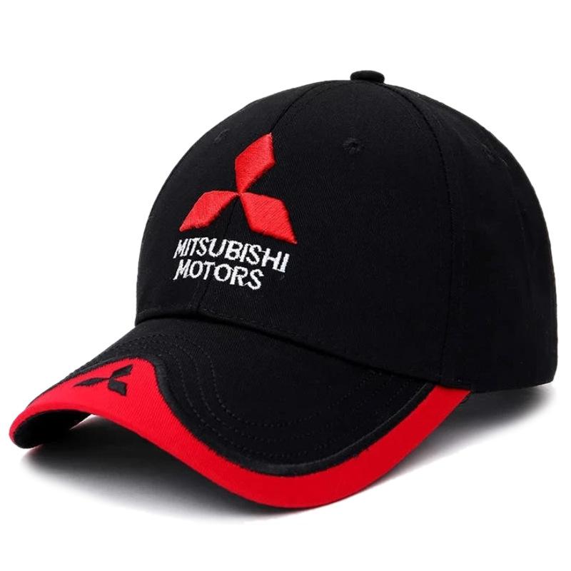 Herren Damen Bestickte Baseballkappe Outdoor Sommer Sportkappe Sonnenschutzkappe Für Mitsubishi ASX Lancer 9 Pajero Outlander 3 EX