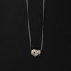 _double pebble necklace: medium.