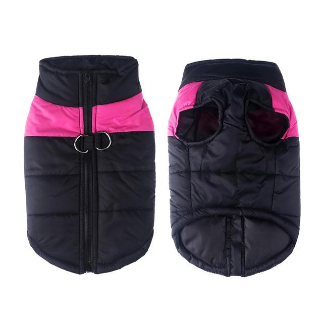 Big Dog Clothes Winter Warm Pet Vest Jacket Waterproof Dog Autumn Winter Coat Clothes for Medium Large Dog Bulldog Golden Retriever Labrador Clothing