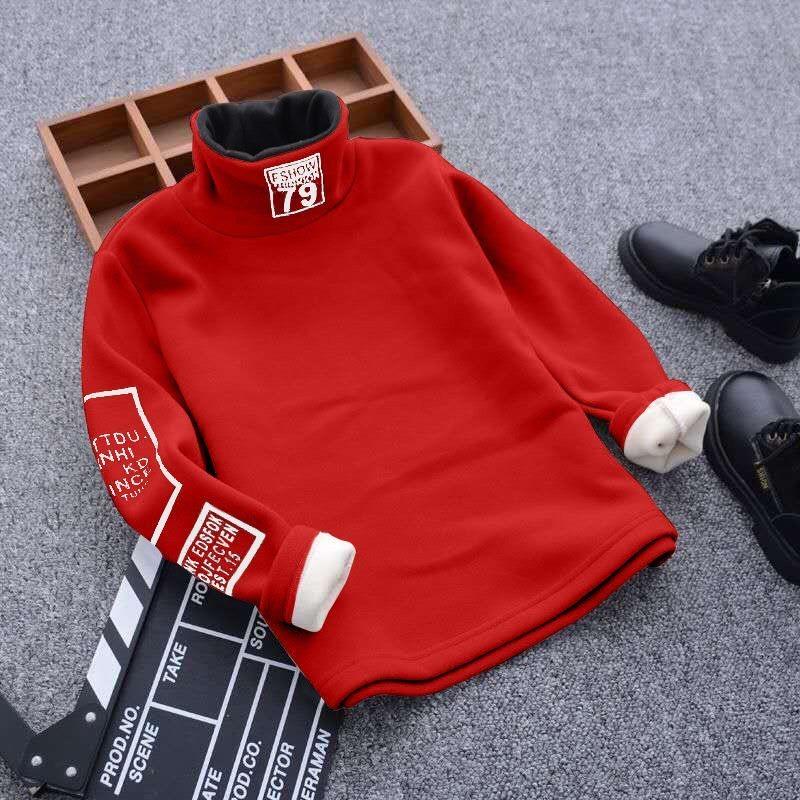 Toddler Boys Girls Sweatshirts Warm Autumn Winter Coat Sweater Baby Long Sleeve Turtleneck Outfits Tracksuit Children Clothes