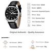 Men's Classic Black Leather Strap Watch Waterproof Quartz Analog Casual Lightweight Date Day Display