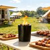 Mini Stainless Steel Tabletop Firepit, Portable Charcoal Burner Stove, Small Firepit for Outdoor Camping Backyard Patio Garden