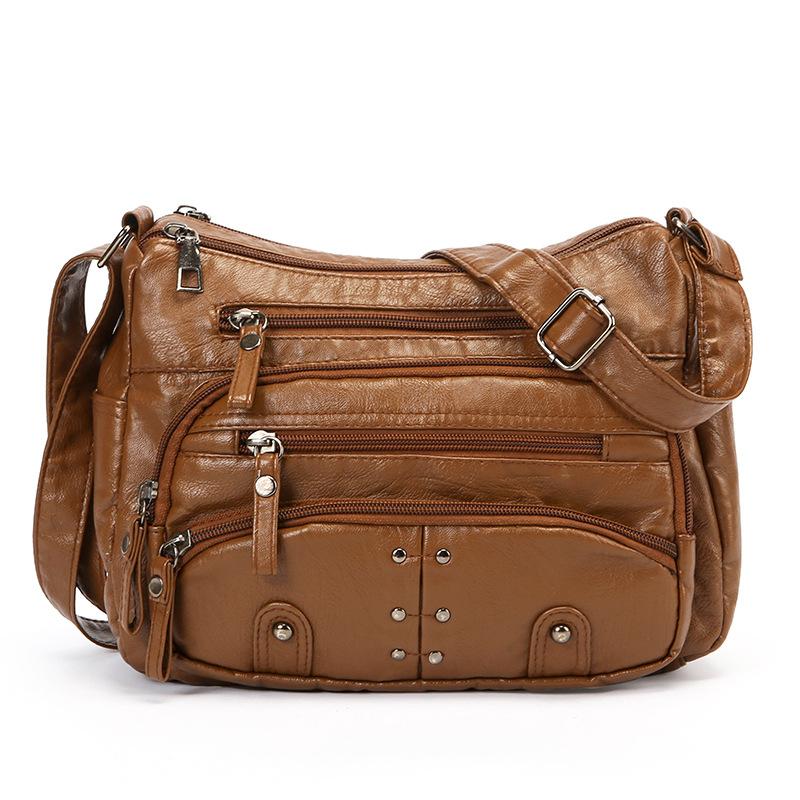 Women's Crossbody Bag Vintage Multi-Layer Shoulder Bag