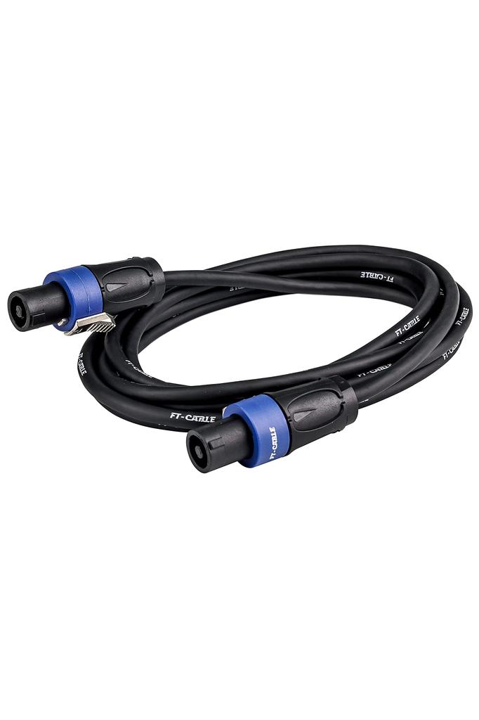 [FT-CABLE] Speaker Cable [Strong Disconnection Resistant] Speakon [Connect Passive PA Speakers, Power Amplifiers, Subwoofers, etc.] (Speaker Cable,