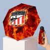 Athletic Bilbao Football Pattern Printed Mini 5 Folds 8 Ribs Compact Umbrella Windproof Waterproof Lightweight Portable Folding