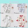 Baby Cotton Footed Romper With Long Sleeves For Newborns And Infants