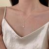 Moře Měsíce, Řetěz kapek vody, Třpytivé diamanty, Náhrdelníky, Dámské lehké luxusní, Niche klíční kost, Pokročilý smysl