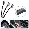 Samcos 3-Piece Wire Brush Set, Stainless Steel, for Cleaning, Rust, and High-Brightness Cleaning