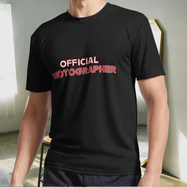 New Shirt Official Photographer Photogra Logo Active T-Shirt Funny Size S to 5XL S