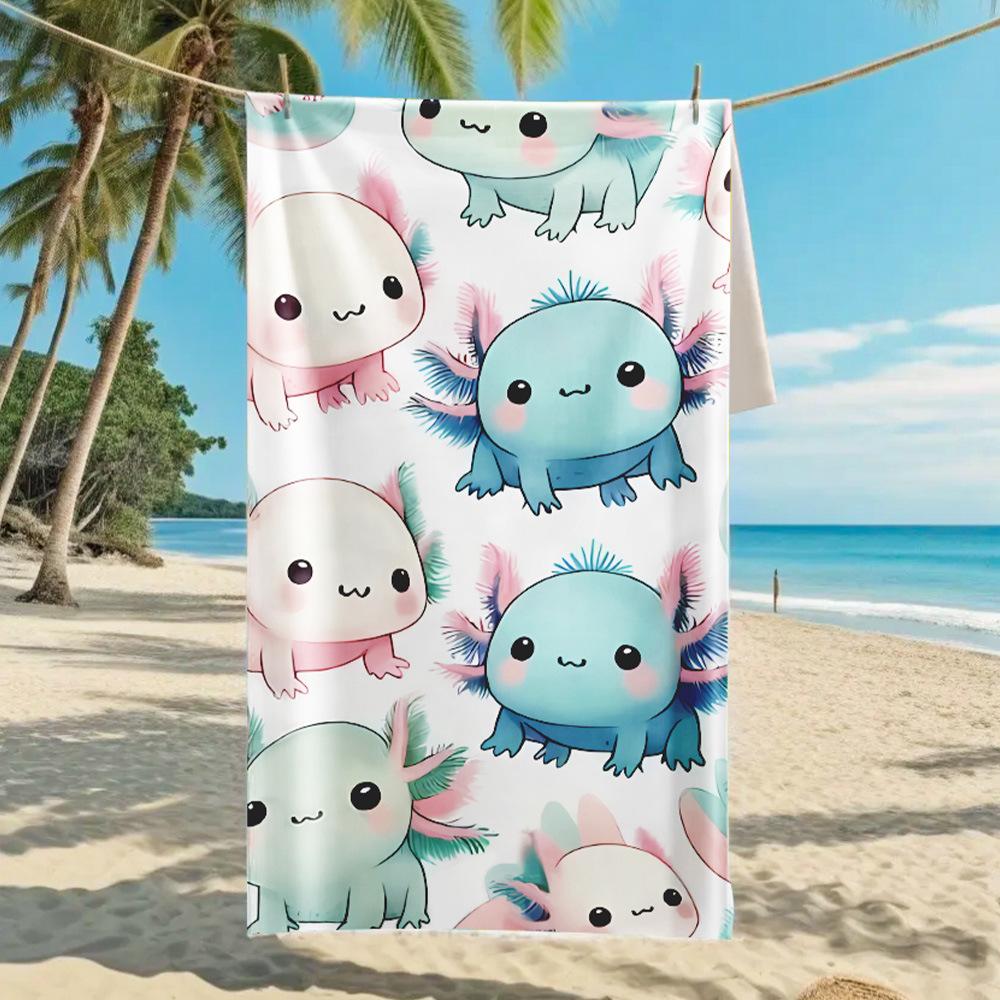 2026 Mermaid Tail Beach Towel Printed Towel Seaside Vacation Absorbent Beach Towel