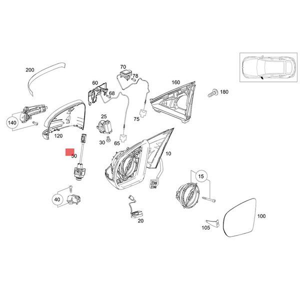 A2059053509 A0009055605 Compatible with Mercedes W222 360-Degree Surround View Camera