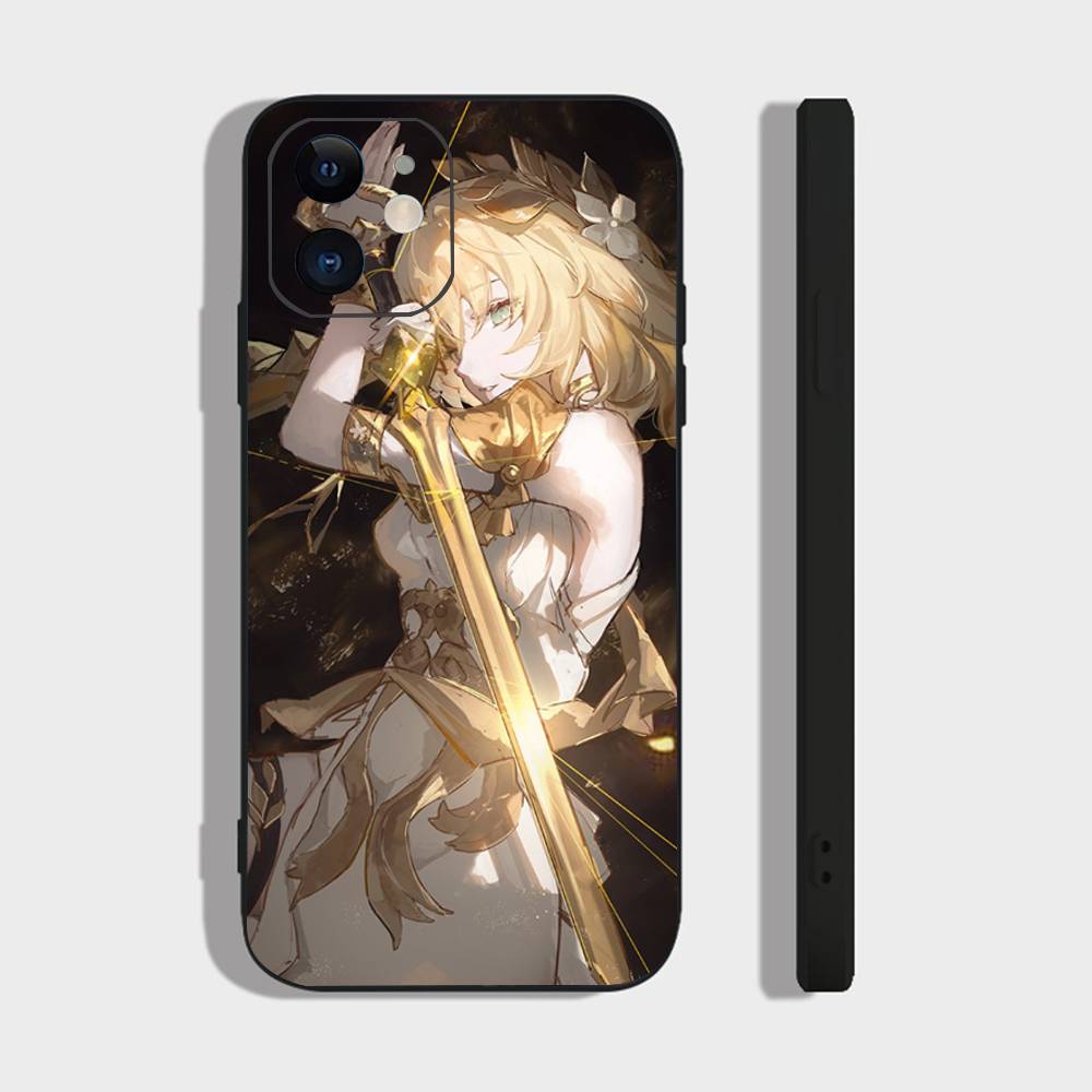 

Чехол для телефона Aglaea Anime Honkai Star Rail Для IPhone 17 Air 16 15 14 13 Pro Max 11 12 Черный Силиконовый Чехол IPHONE 11PRO
