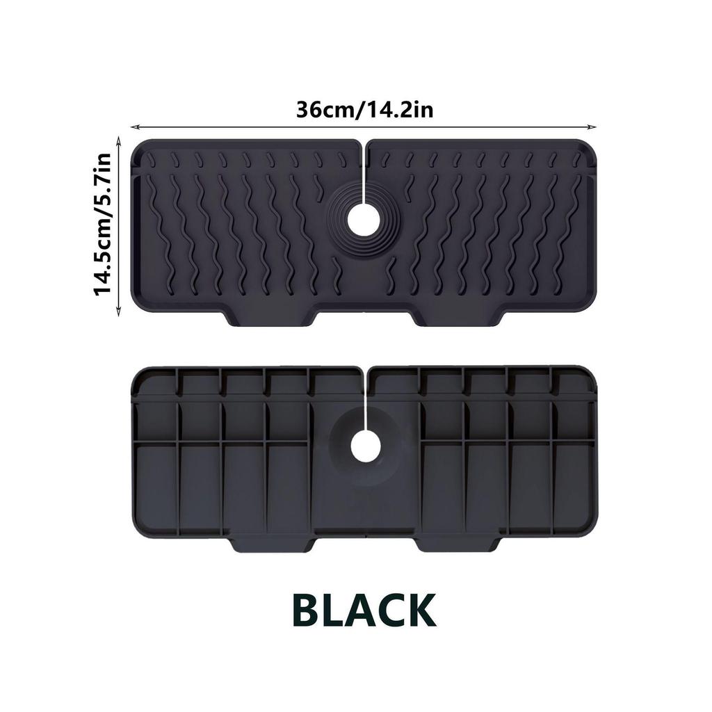 Silikon Spülbecken Armatur Matte: Einfarbige rechteckige Spülbeckenunterlage für Küchenarbeitsplatten