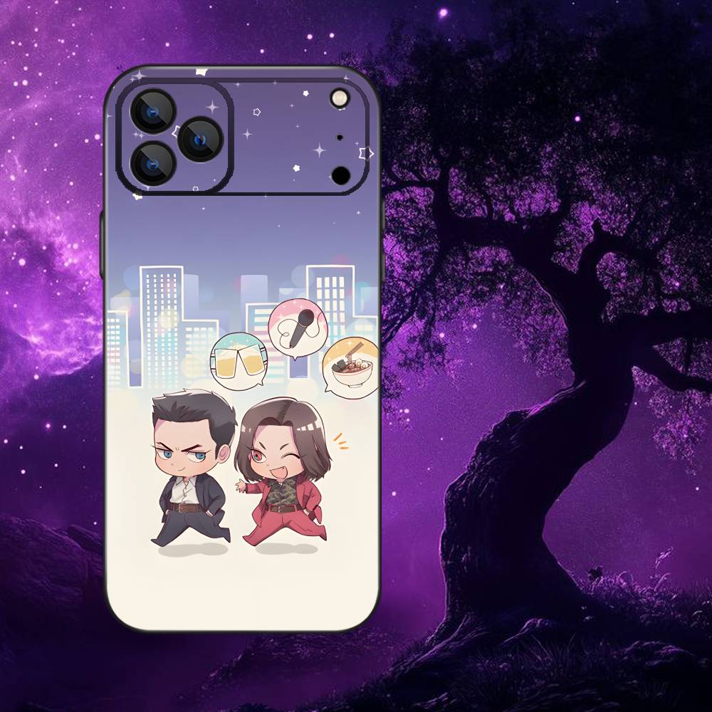 Game Y-Yakuza 0 Phone Case For iPhone 17,16,15,14,13,12,11,Pro Max,XSX,,XR,SE,Mini,8,7,Soft Silicone Black Cover