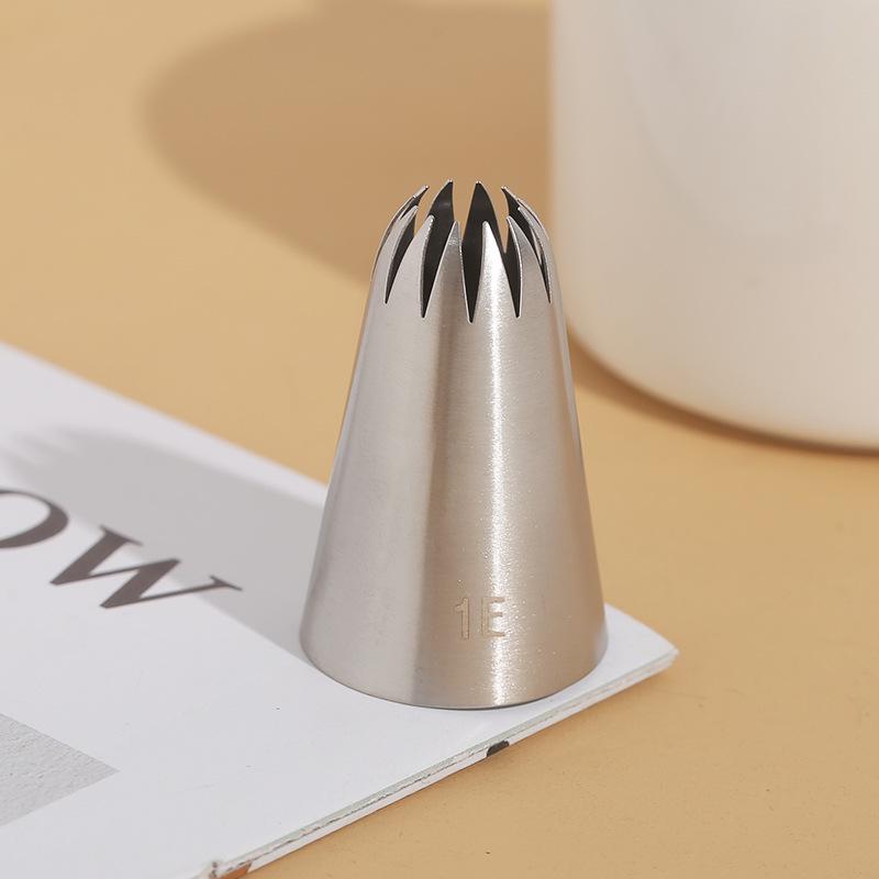 304 Stainless Steel Large Piping Tips Set: 1B & 1C for Cookie & Rose Designs, Cream Cake Baking DIY Tools