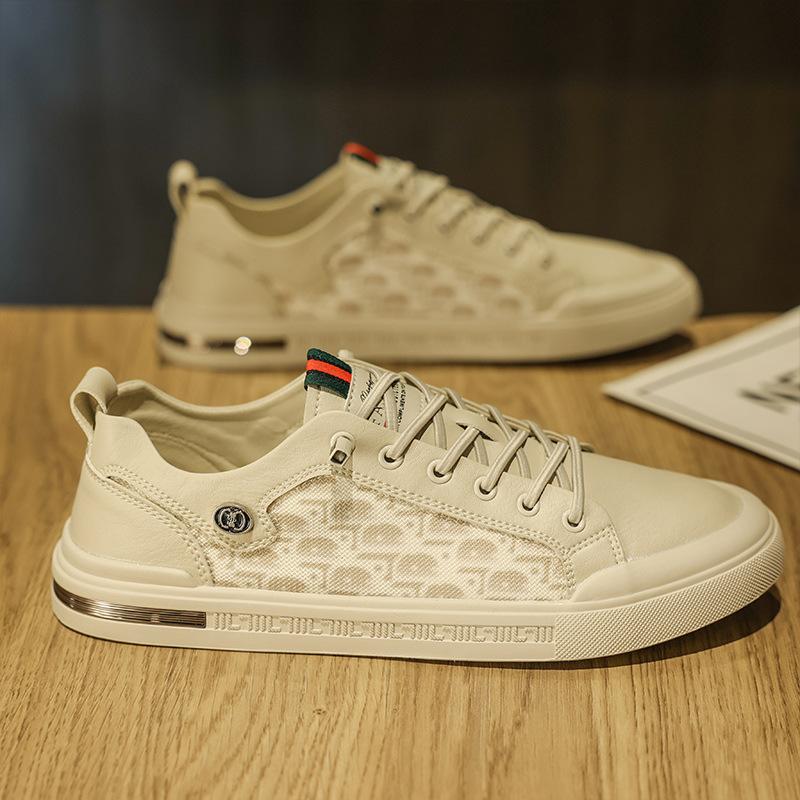 Men's Summer New Comfortable and Breathable Sports and Casual Net Shoes for Men's Shoes for Youth Trendy and Versatile Little White Men's Shoes