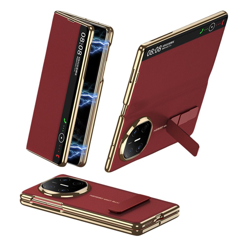 

GKK Чехол для Huawei Mate X6 Ультратонкий из ПУ кожи+ПК Складной чехол для телефона с подставкой Red