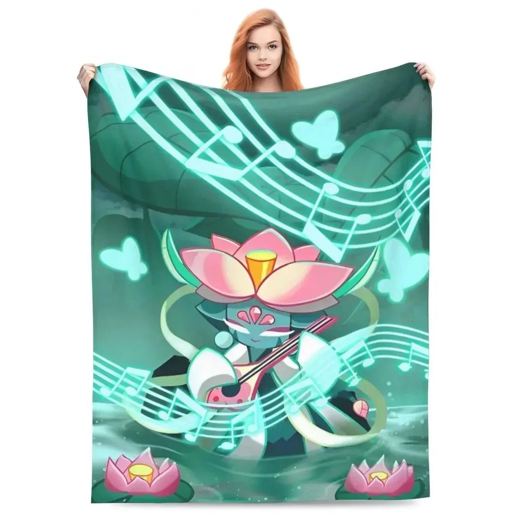 Cookie Run Kingdom Fleece Throw Blankets Action Gacha Game Blanket for Bed Couch Super Warm Bedding Throws