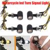 E24 Retro Mini Bullet Turn Signal Lights Blinker Indicator Lamp Integrated LED Tail Brake Daytime Running Light For Cafe Racer