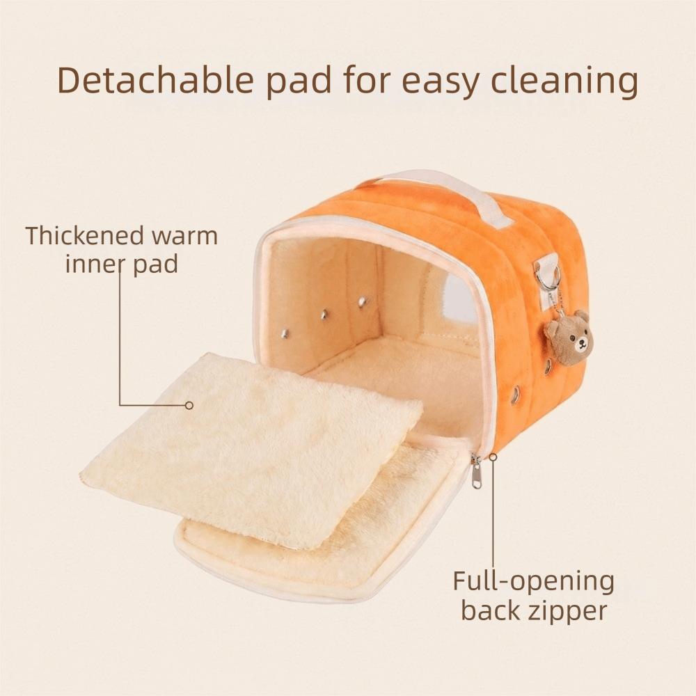 Weiche Hamster Transporttasche Sichtfenster Hamster Handtasche Hamster Nest Haustier Reisehaus Reise