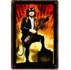 1fVintage Metal Sign 70s Rock  Roll Retro Poster Tin Sign Decor 12x8