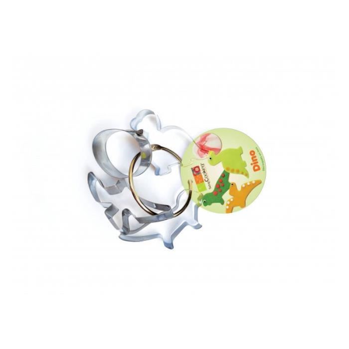 4 Découpoirs en inox - Dinosaures