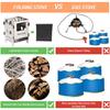 Portable Stainless Steel Lightweight Folding Wood Stove Pocket Stove Outdoor Camping Cooking Picnic Backpacking Stove