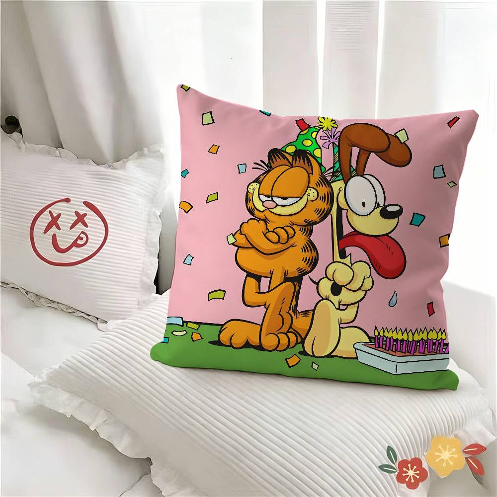 pc GGarfields Pillow Case Fashion Square Pillowcase Bedroom Sofa Room Ins Decoration Leisure