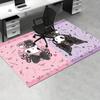 Sanrio Kuromi, My Melody, SanrioSoft Thick Printed Carpet, Non-Slip Entryway Mat for Bathroom, Living Room, Bedroom, Laundry Room - Machine