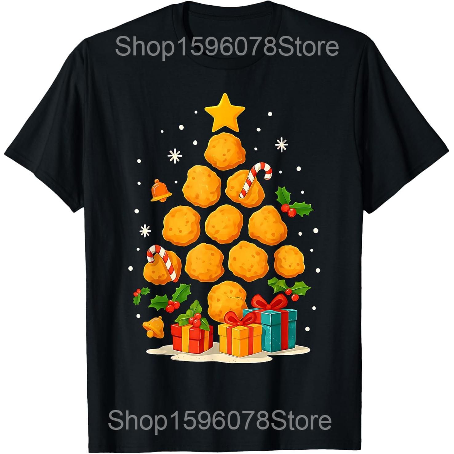 

Любители еды Я посчитал Ответ - Куриный Наггетс Футболки Мужские Юмор Уличная одежда Футболка Короткий рукав Унисекс Свободная одежда 4XL