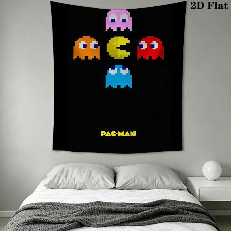 Pac-Man A Wall Hanging Printed Fabric Blanket Decorative Tapestries for Bedroom Living Room Home Decor