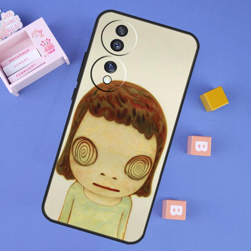 Yoshitomo Nara Case For Honor Win RT 400 200 Pro 50 70 90 X9a X9b X9c X9d X8b X8c Magic 8 Pro 6 7 Lite Cover