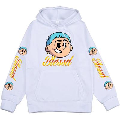 Herenkleding Blessd Grafische Bedrukking Hoodies Unisex Hip Hop Mode Streetwear Sweatshirts voor Winter Fleece Comfortabele Top