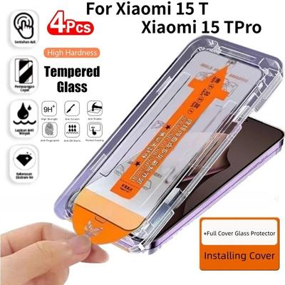 Εξαιρετικά Διαυγές Γυαλί Tempered Screen Flim Για Xiaomi 15 14 Ultra 13 T/Pro Εγκατάσταση με Ένα Κλικ Χωρίς Φυσαλίδες Κιτ Προστασίας Χωρίς Σκόνη