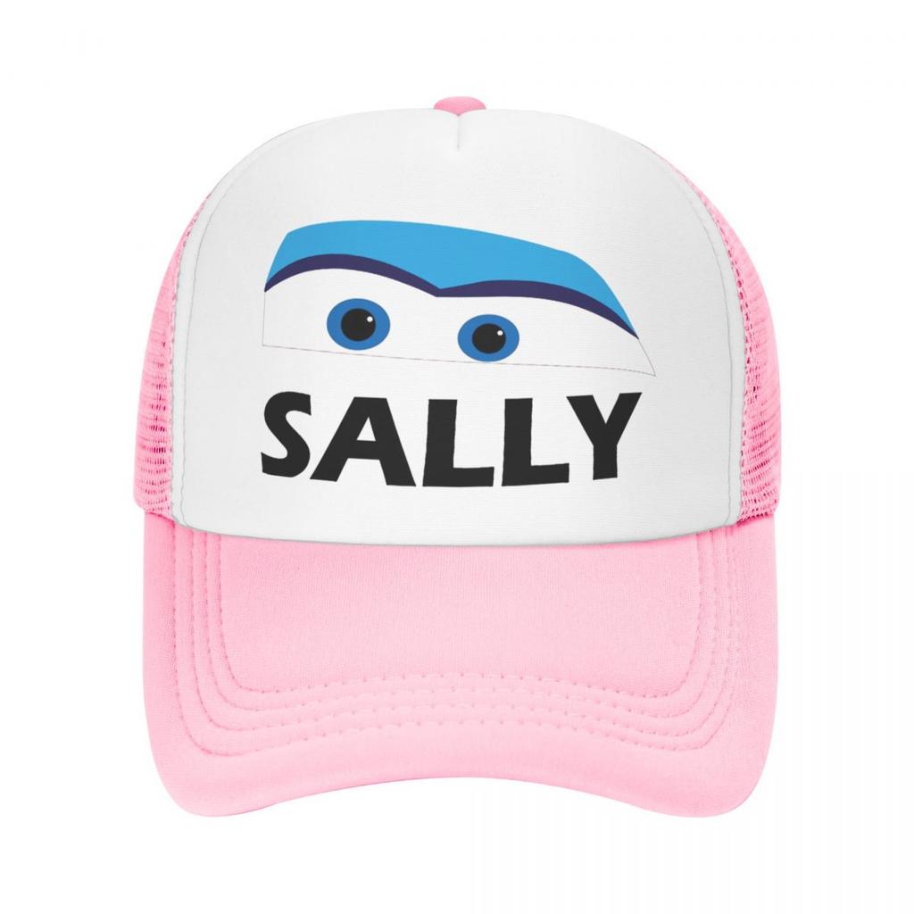 Ligtning Sally Eyes Mcqueen Foam Mesh Trucker Hat Vintage Summer Outdoor Mesh-back Baseball Cap Adjustbale