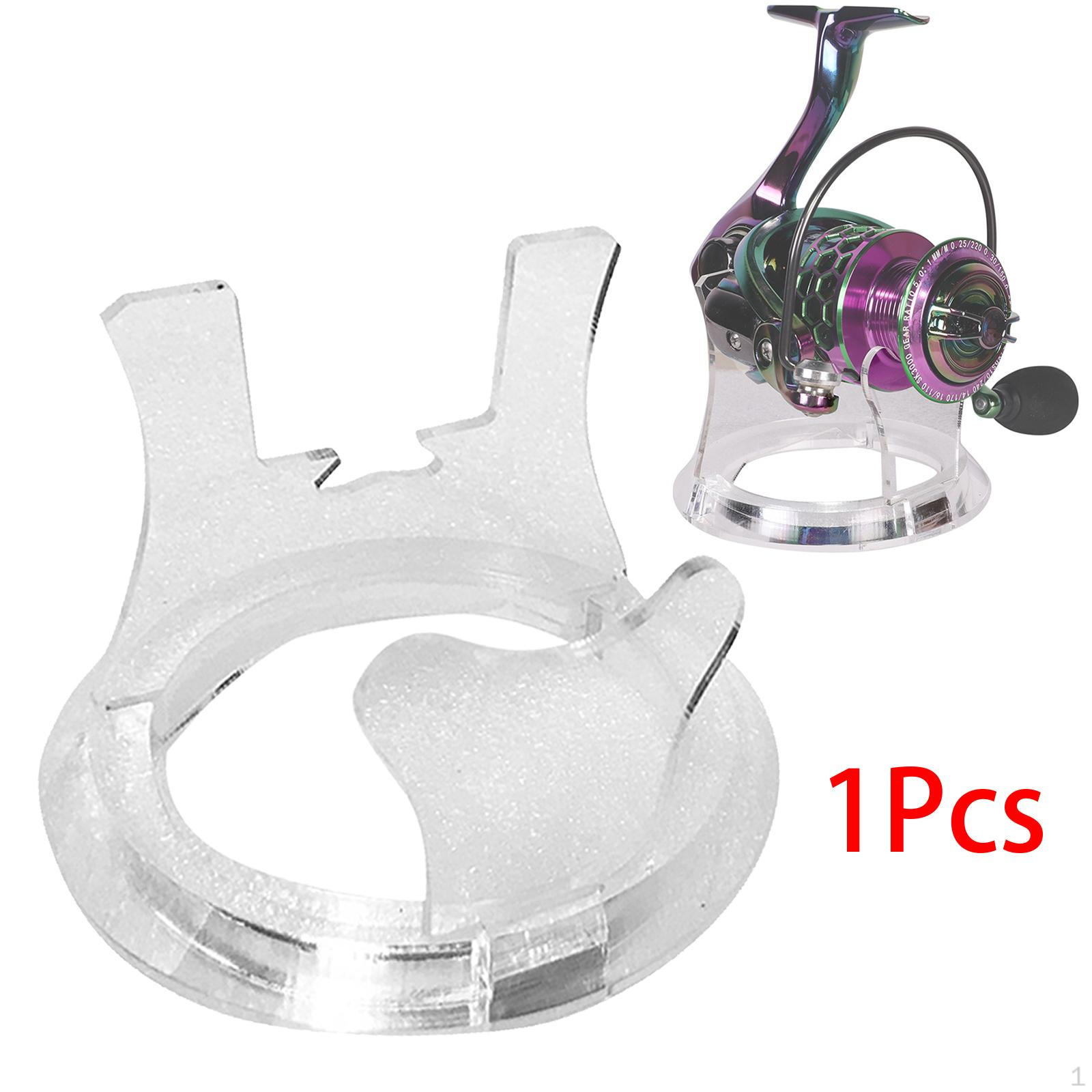 Прозрачный держатель для рыболовной катушки, стойка-органайзер, поддержка хранения против царапин 10cmx10cm